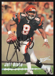 Jeff Blake Autographed 1999 Stadium Club Card #87 Cincinnati Bengals SKU #261351