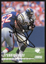 Freddie Jones Autographed 1999 Stadium Club Card #38 San Diego Chargers SKU #261352