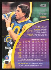 Trent Green Autographed 1999 Stadium Club Card #180 St. Louis Rams SKU #261353