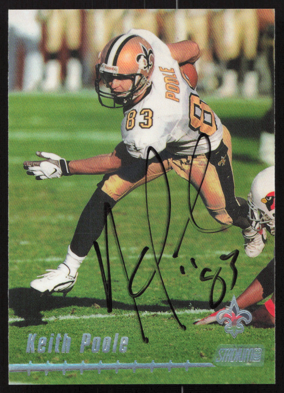 Keith Poole Autographed 1999 Stadium Club Card #53 New Orleans Saints SKU #261357