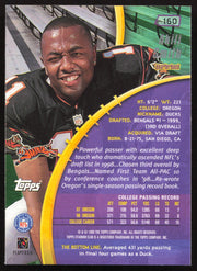 Akili Smith Autographed 1999 Stadium Club Rookie Card #160 Cincinnati Bengals SKU #261360