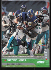Freddie Jones Autographed 2000 Stadium Club Card #119 San Diego Chargers SKU #261363