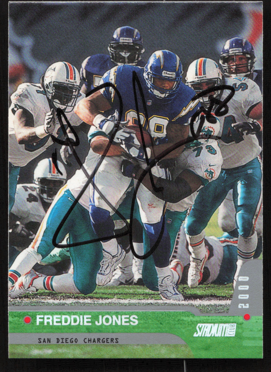 Freddie Jones Autographed 2000 Stadium Club Card #119 San Diego Chargers SKU #261363