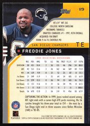 Freddie Jones Autographed 2000 Stadium Club Card #119 San Diego Chargers SKU #261363