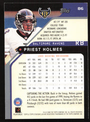 Priest Holmes Autographed 2000 Stadium Club Card #86 Baltimore Ravens SKU #261369