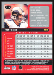 Trent Green Autographed 2001 Stadium Club Card #114 St. Louis Rams SKU #261370