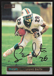 Lamar Smith Autographed 2001 Stadium Club Card #75 Miami Dolphins SKU #261377