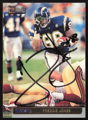 Freddie Jones Autographed 2001 Stadium Club Card #89 San Diego Chargers SKU #261380