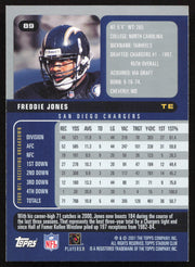 Freddie Jones Autographed 2001 Stadium Club Card #89 San Diego Chargers SKU #261380