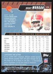 Quincy Morgan Autographed 2002 Stadium Club Card #124 Cleveland Browns SKU #261385