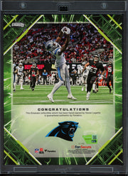 Xavier Legette Autographed 2025 Under Wraps NFL Emanate Green Card Carolina Panthers #91/99 Fanatics Holo #BB14601167