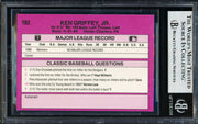 Ken Griffey Jr. Autographed 1989 Classic Travel Rookie Card #193 Seattle Mariners Beckett BAS #19664937