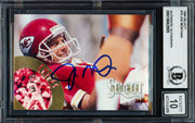 Joe Montana Autographed 1994 Select Card #79 Kansas City Chiefs Auto Grade Gem Mint 10 Beckett BAS #19662985