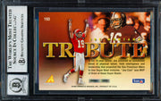 Joe Montana Autographed 1995 Pinnacle Card #193 San Francisco 49ers Auto Grade Gem Mint 10 Beckett BAS #19663649