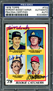 Bill Nahorodny, Rick Sweet & Don Werner Autographed 1978 Topps Rookie Card #702 PSA/DNA #83308987