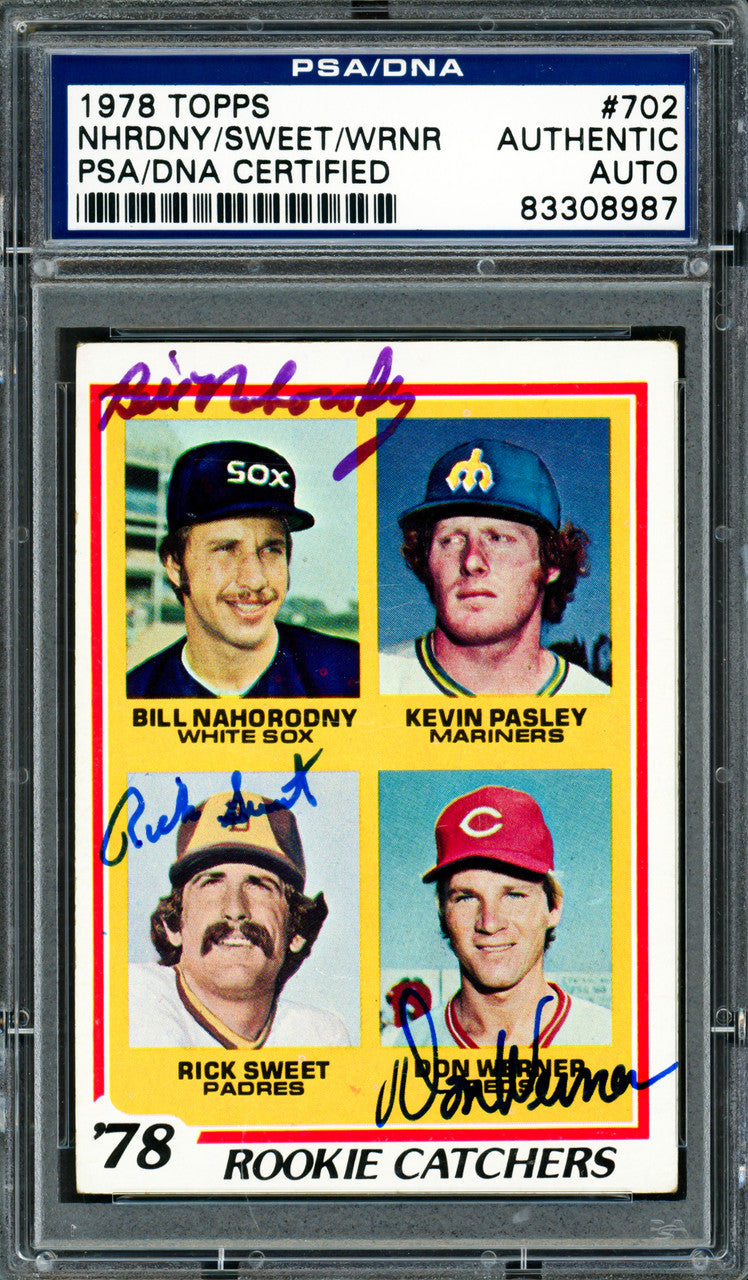 Bill Nahorodny, Rick Sweet & Don Werner Autographed 1978 Topps Rookie Card #702 PSA/DNA #83308987