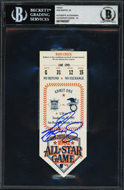 Ken Griffey Jr. Autographed 1992 All Star Game Ticket Seattle Mariners Auto Grade Gem Mint 10 MVP Beckett BAS #19665007