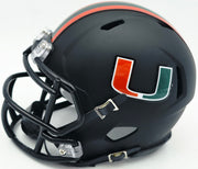 Bernie Kosar Autographed Miami Dolphins Eclipse Black Speed Mini Helmet (Smudged) JSA Witness #WC375697