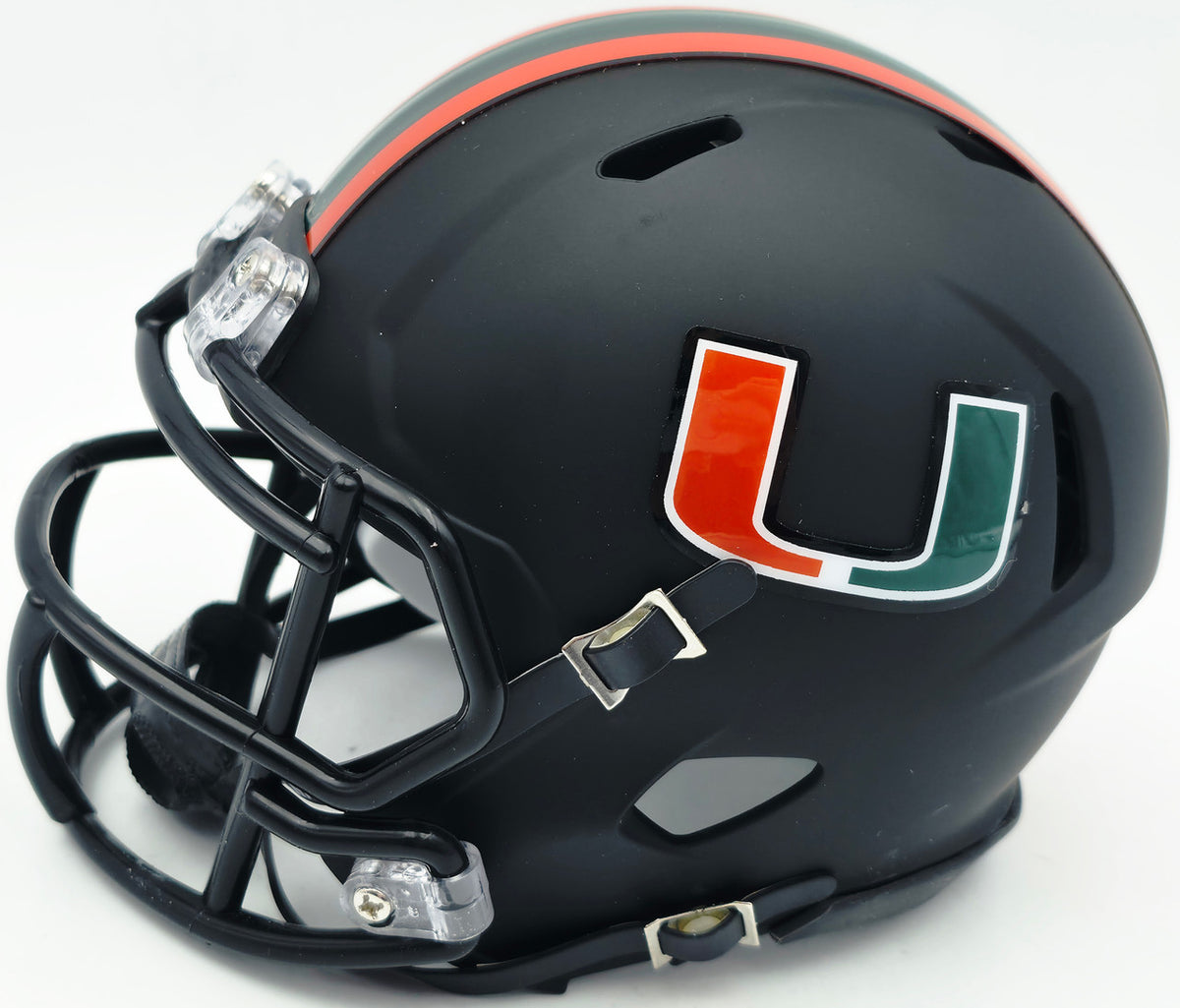 Bernie Kosar Autographed Miami Dolphins Eclipse Black Speed Mini Helmet (Smudged) JSA Witness #WC375697