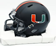 Bernie Kosar Autographed Miami Dolphins Eclipse Black Speed Mini Helmet (Smudged) JSA Witness #WC375695