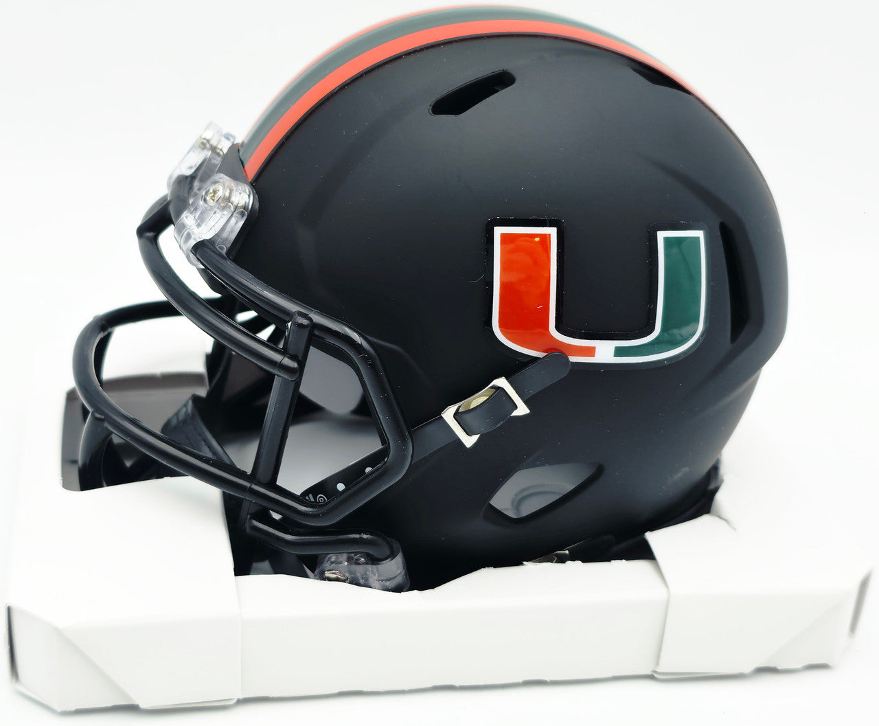 Bernie Kosar Autographed Miami Dolphins Eclipse Black Speed Mini Helmet (Smudged) JSA Witness #WC375695
