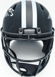 George Pickens Autographed Dallas Cowboys Eclipse Black Full Size Speed Replica Helmet (Scratches) JSA #WC502002