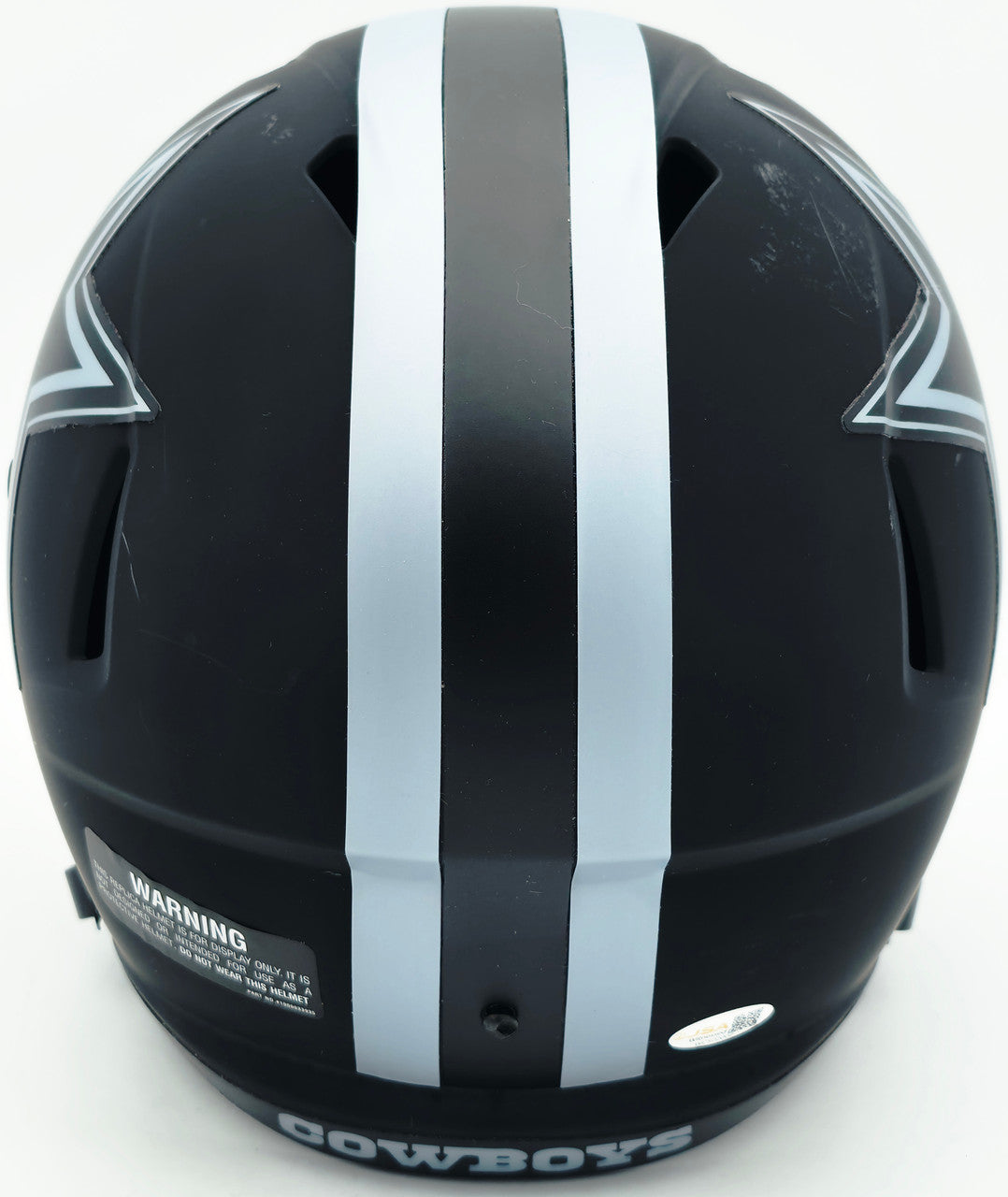 George Pickens Autographed Dallas Cowboys Eclipse Black Full Size Speed Replica Helmet (Scratches) JSA #WC502002