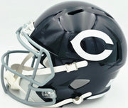 Brian Urlacher Autographed Chicago Bears Blue Full Size Speed Replica Helmet "HOF 18" Beckett BAS Witness #1W879054