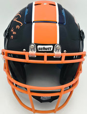 Brian Urlacher Autographed Black & Orange SpeedFlex Authentic Schutt Full Size Helmet Chicago Bears "Bear Down Chicago, #1/1" Beckett BAS Witness #4W469043
