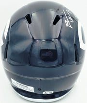 Brian Urlacher Autographed Chicago Bears Blue Full Size Speed Replica Helmet "HOF 18" Beckett BAS Witness #4W469051