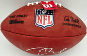 Tom Brady Autographed Official NFL Leather Game Football New England Patriots Fanatics Holo #B136426