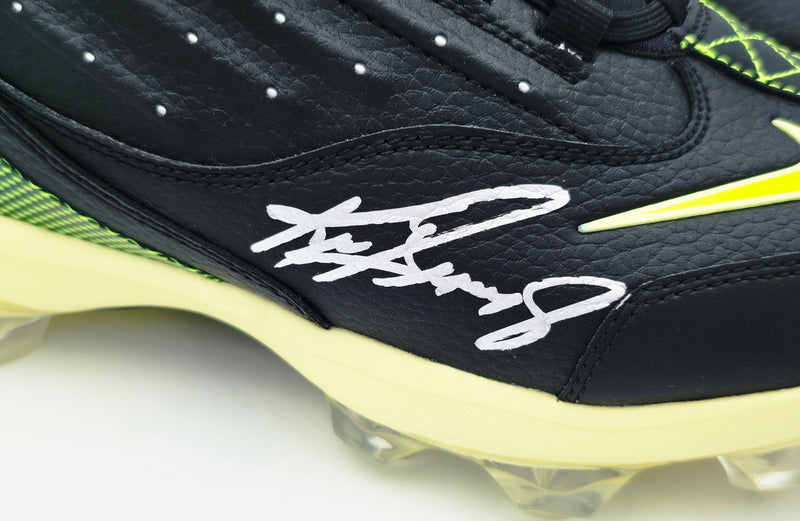 Ken Griffey Jr. Autographed Black Volt Nike 2 MCS Swingman Logo Baseball Cleats Seattle Mariners Beckett BAS Witness #4W624612