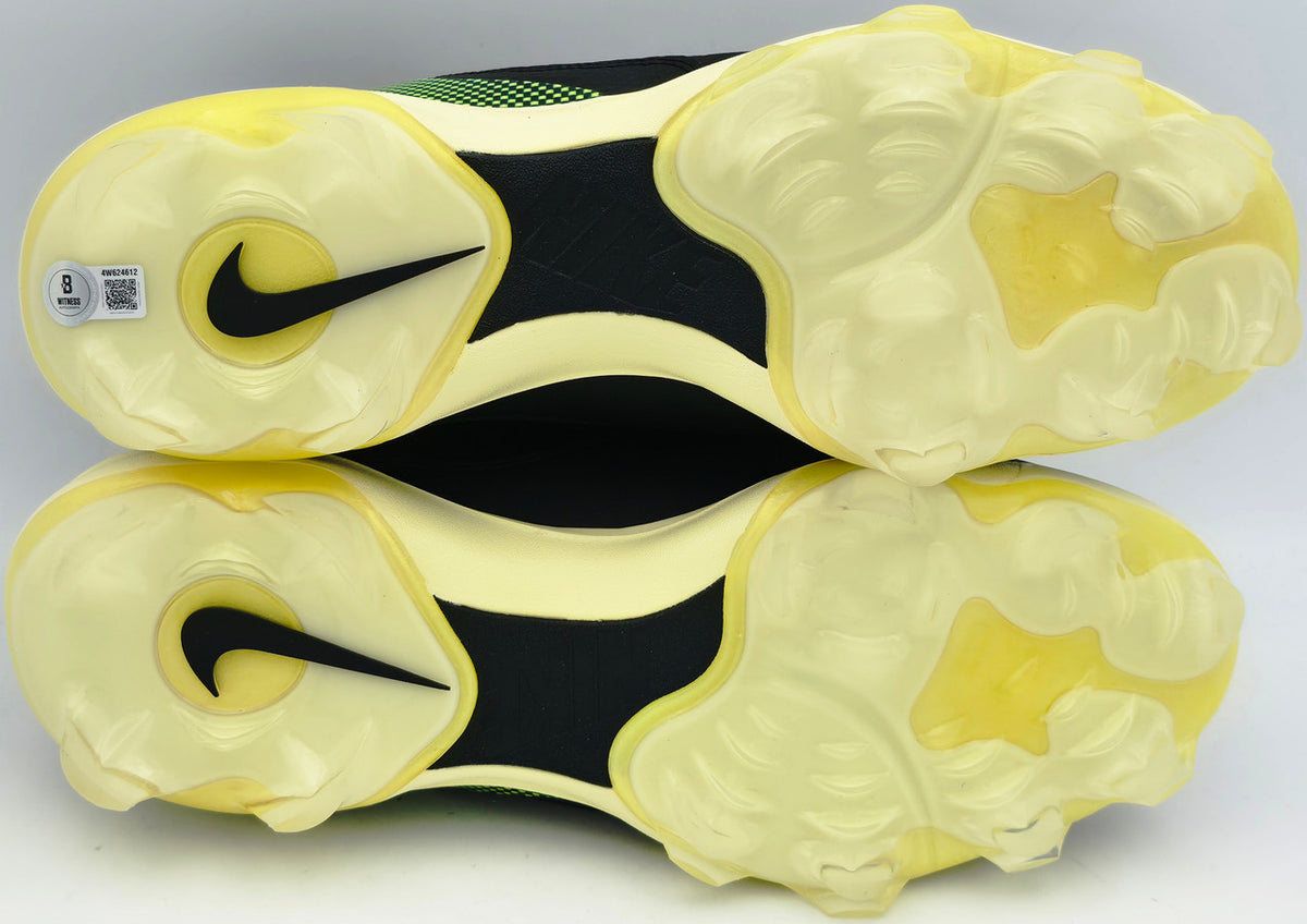 Ken Griffey Jr. Autographed Black Volt Nike 2 MCS Swingman Logo Baseball Cleats Seattle Mariners Beckett BAS Witness #4W624612