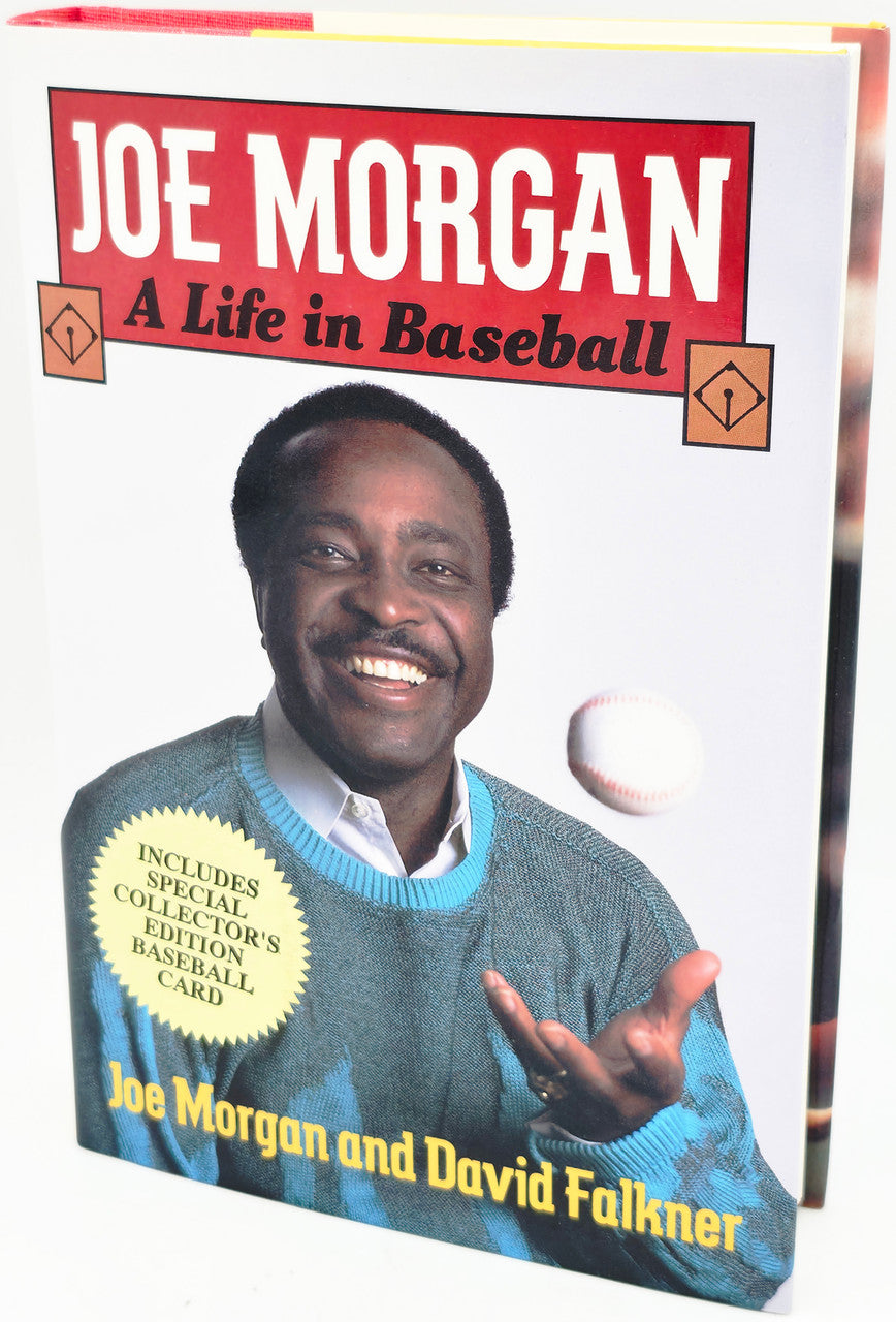 Joe Morgan Autographed A Life in Baseball Book Cincinnati Reds SKU #262592