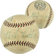 Babe Ruth & Lou Gehrig Autographed Official AL Harridge Baseball New York Yankees JSA #X40530