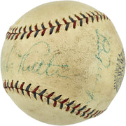 Babe Ruth & Lou Gehrig Autographed Official AL Harridge Baseball New York Yankees JSA #X40530