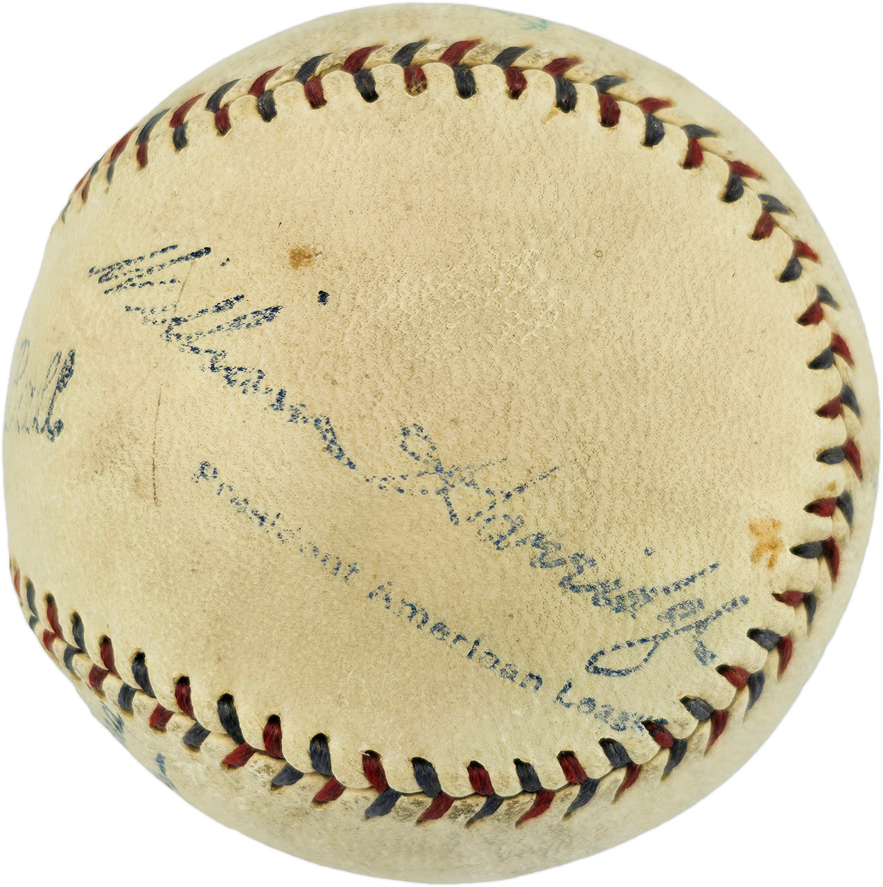 Babe Ruth & Lou Gehrig Autographed Official AL Harridge Baseball New York Yankees JSA #X40530