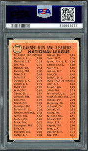 Sandy Koufax, Juan Marichal & Vern Law Autographed 1966 Topps Card #221 PSA 2 Auto Grade Near Mint/Mint 8 PSA/DNA #114941417
