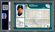 Ichiro Suzuki Autographed 2001 Topps Rookie Card #726 Seattle Mariners PSA 8 Auto Grade Gem Mint 10 PSA/DNA #136863313