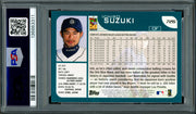 Ichiro Suzuki Autographed 2001 Topps Rookie Card #726 Seattle Mariners PSA 8 Auto Grade Gem Mint 10 PSA/DNA #136863311