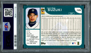 Ichiro Suzuki Autographed 2001 Topps Rookie Card #726 Seattle Mariners Auto Grade Mint 9 PSA/DNA #60417772