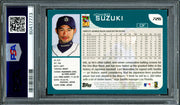 Ichiro Suzuki Autographed 2001 Topps Rookie Card #726 Seattle Mariners Auto Grade Mint 9 PSA/DNA #60417773