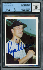 Roger Maris Autographed 1978 TCMA Card #11 New York Yankees Auto Grade Gem Mint 10 JSA/Beckett #6720664