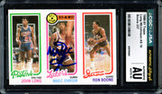 Magic Johnson Autographed 1980-81 Topps Rookie Card Los Angeles Lakers Auto Grade Gem Mint 10 CGC x JSA #6131791001