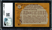 Magic Johnson Autographed 1981-82 Topps Card #21 Los Angeles Lakers Auto Grade Gem Mint 10 CGC x JSA #6131791004