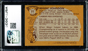Magic Johnson Autographed 1981-82 Topps Card #21 Los Angeles Lakers Auto Grade Gem Mint 10 CGC x JSA #6131791005
