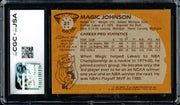 Magic Johnson Autographed 1981-82 Topps Card #21 Los Angeles Lakers (Smudged) CGC x JSA #6131791102