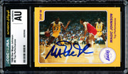 Magic Johnson Autographed 1986 Star Card #8 Los Angeles Lakers CGC x JSA #6131791192