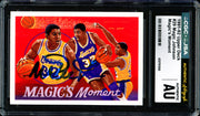 Magic Johnson Autographed 1991-92 Upper Deck Card #29 Los Angeles Lakers CGC x JSA #6131791200
