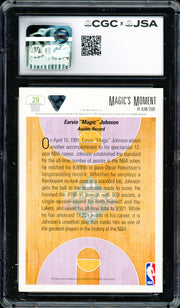 Magic Johnson Autographed 1991-92 Upper Deck Card #29 Los Angeles Lakers CGC x JSA #6131791200